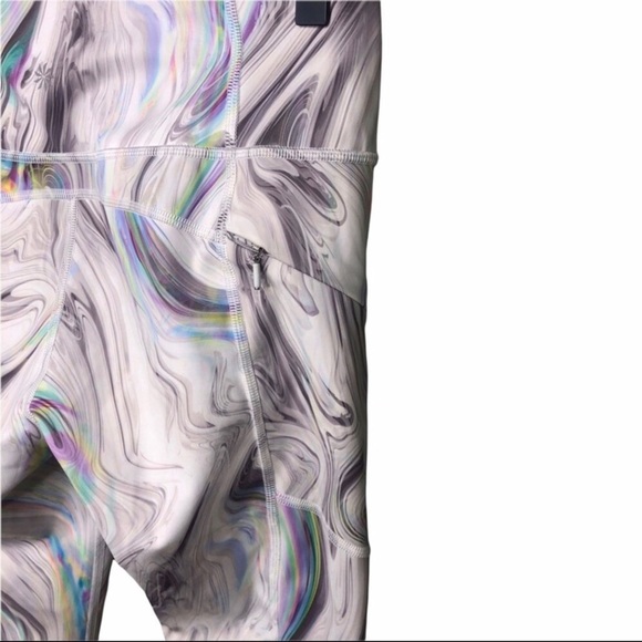 Athleta Contender Opal Capri Powerlift Leggings Size XS Pastel Pattern - Picture 7 of 12